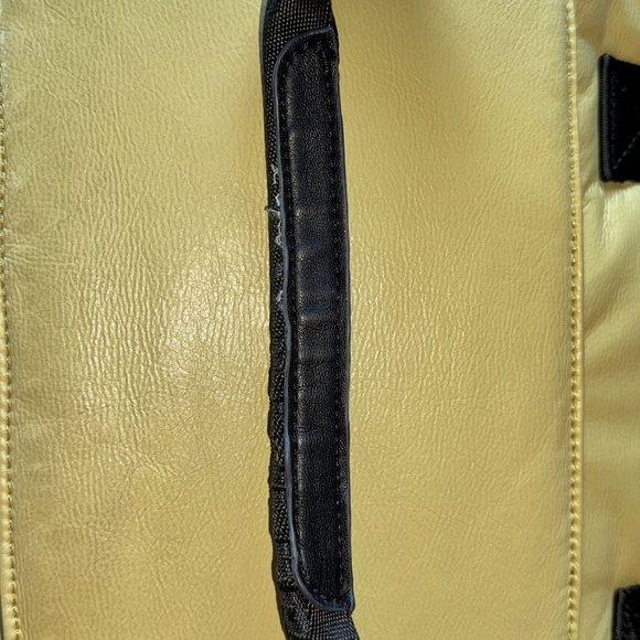Tracker Quilted Tote Bag, Airline Personal Item, RFID inside pocket, Chartreuse - Picture 8 of 11